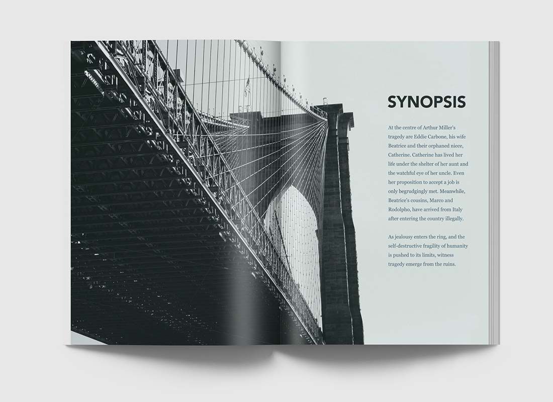 A VIEW FROM THE BRIDGE - programme
